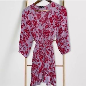 Lulus floral wrap dress